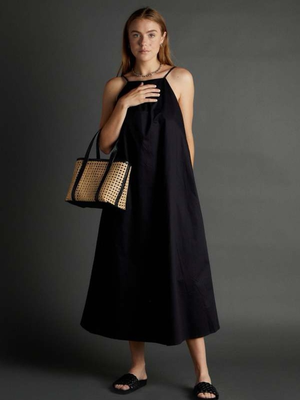 Anine Bing Bree Dress Womens M
Black 100% cotton